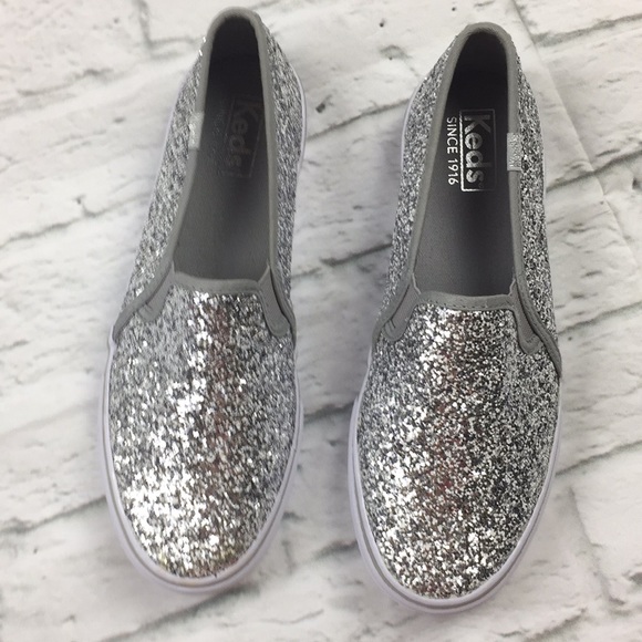 silver glitter keds